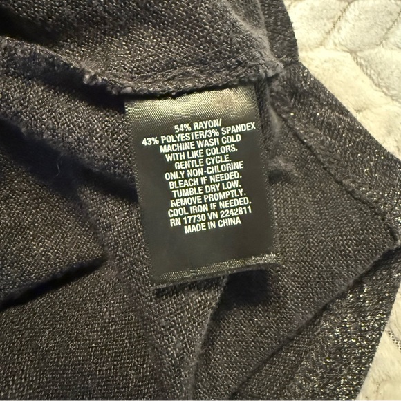 Black and Gray Shimmering Tunic Tank by Mossimo - Picture 4 of 6